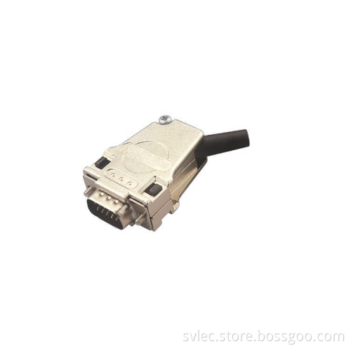 DB 9 45 degree shielded 9 pin connector